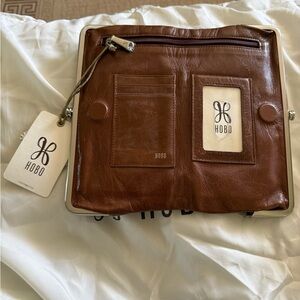 HOBO Rich Brown Clutch  Leather Wallet